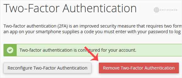 Remove 2FA