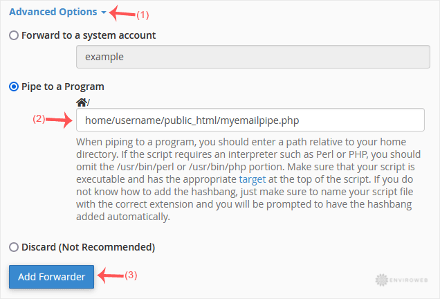 Email Pipe Forwarding