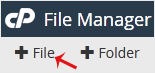 New file button