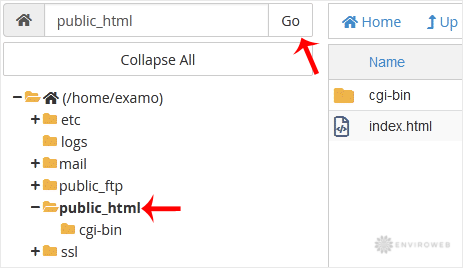 File Manager sidebar