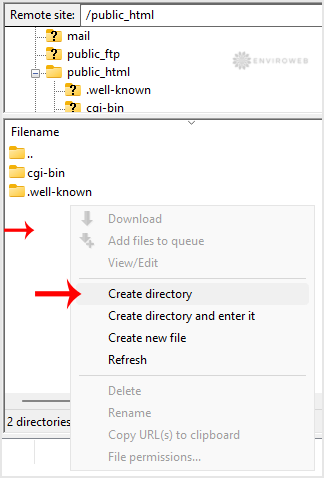 Create new directory