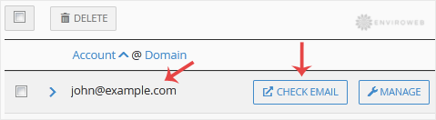 List of created email accounts
