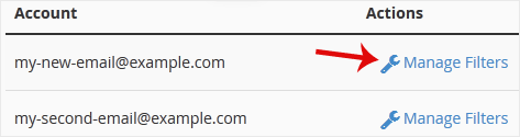 Manage Filters by User