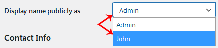 Change Display Name